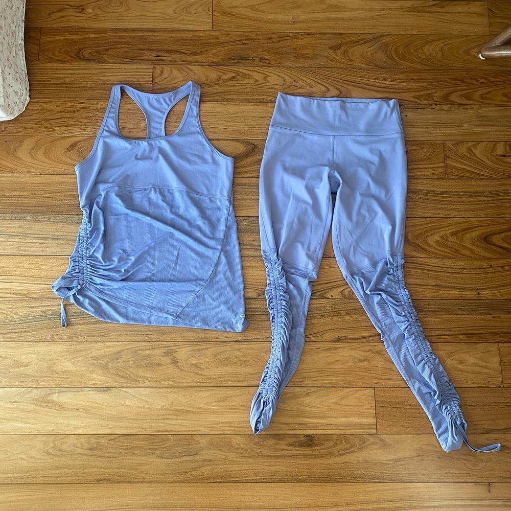 Lavender Tank Top and Leggings Set